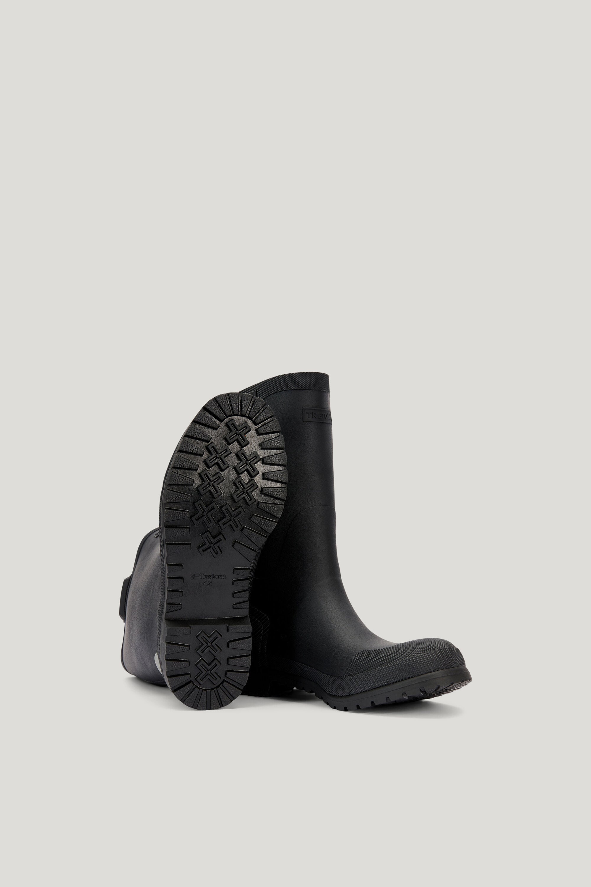 Mens black rubber shop boots