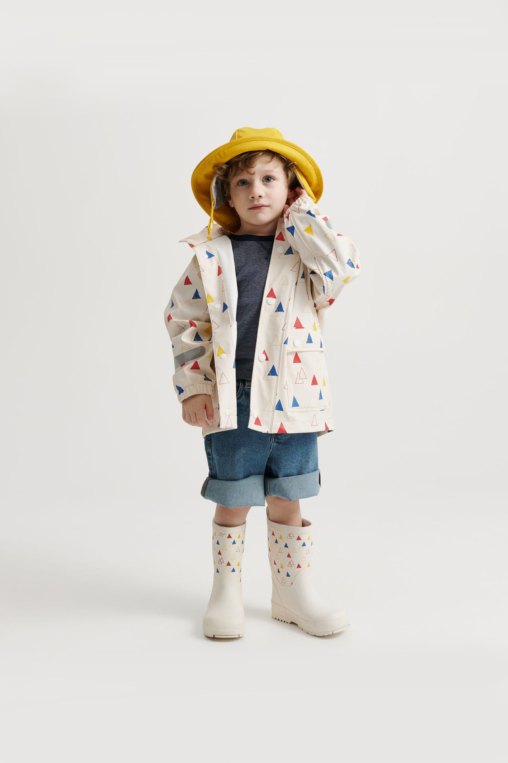 KIDS WINGS PRINTED RAIN COAT 